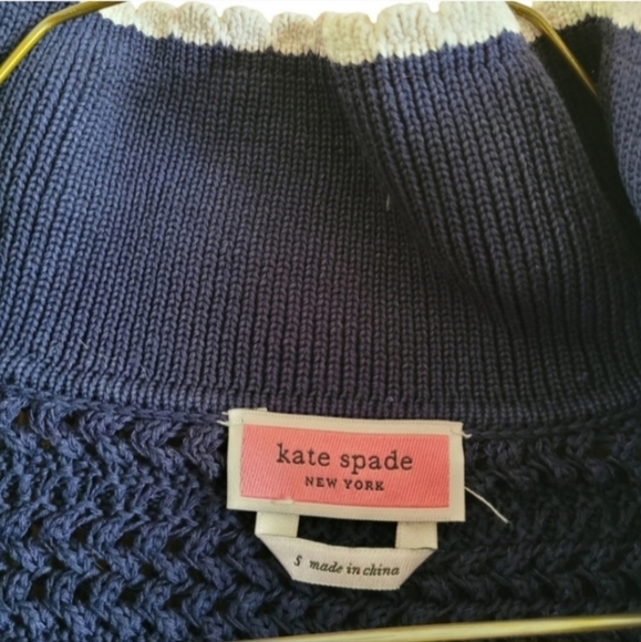 *SOLD* Kate Spade Shortsleeve Knit Polo Sweater - Picture 9 of 11